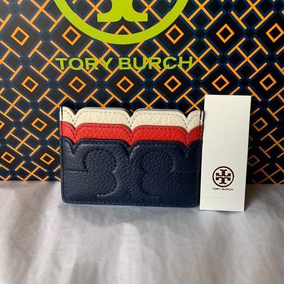 Tory Burch Accessories - Tory Burch Scallop T Slim Card Case